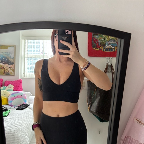 lululemon athletica Other - lululemon athletica Black Align V-Neck Sports Bra